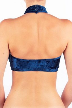 Dragonfly Trainingstop Dragonfly Top Lisette Velvet Blau XS (1-tlg) Pole Dance Bekleidung