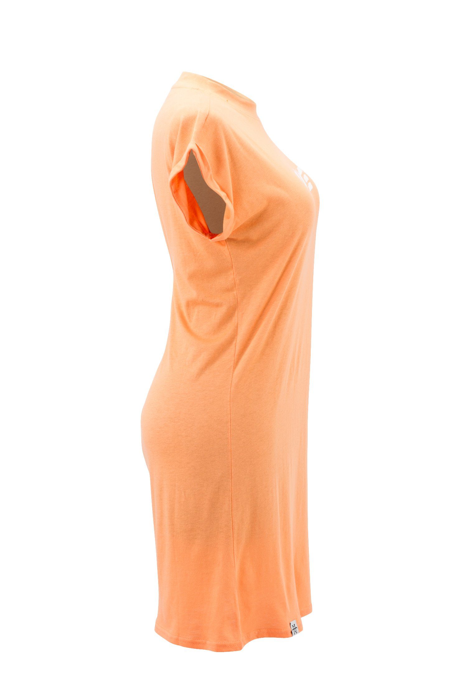 Manufaktur13 Shirtkleid Kleid, Peach T-Shirt - Summer Tee 100% Dress Sommerkleid, Jerseykleid Baumwolle