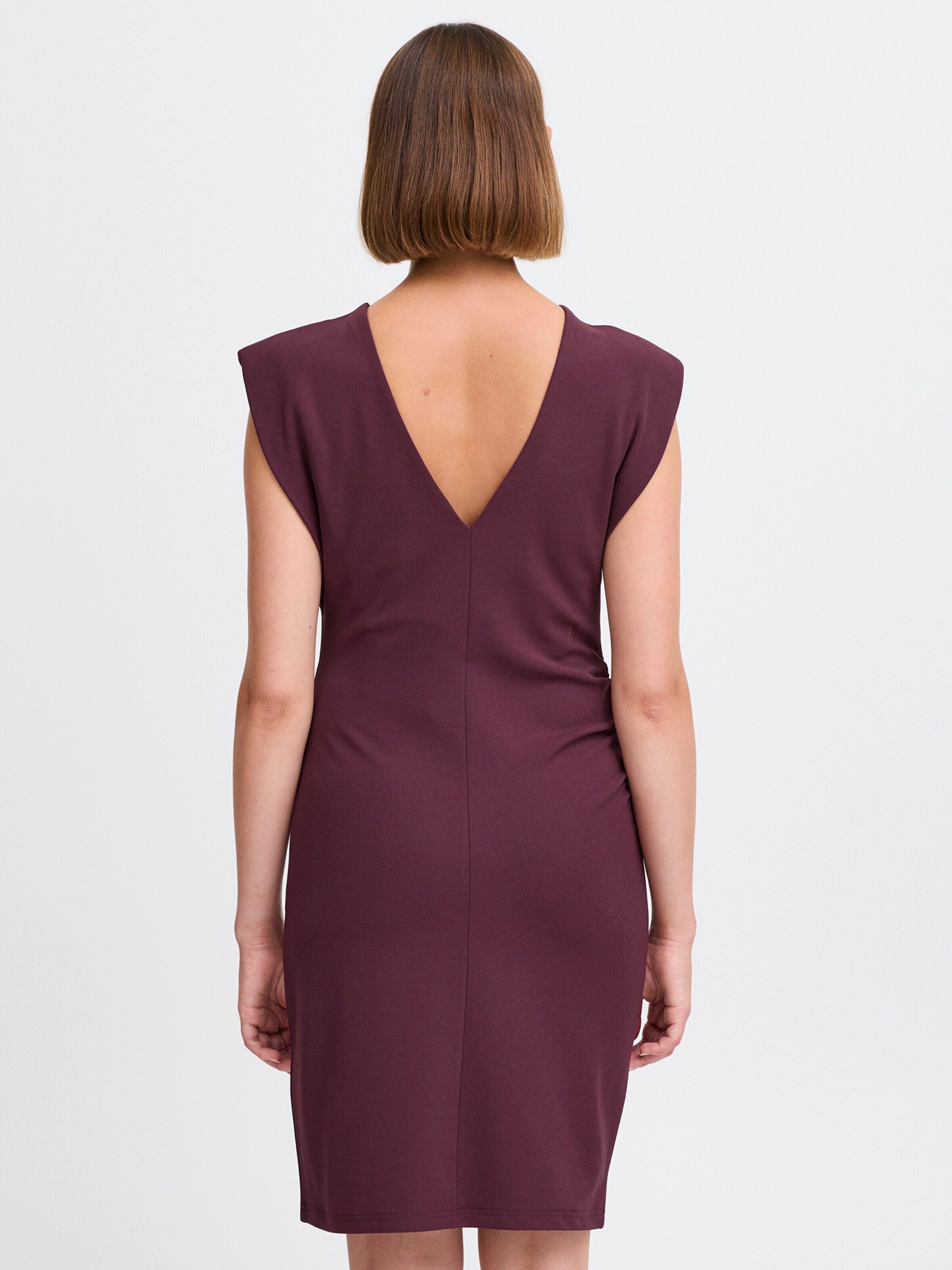 ICHI Jerseykleid IH Mitine (1-tlg) Drapiert/gerafft