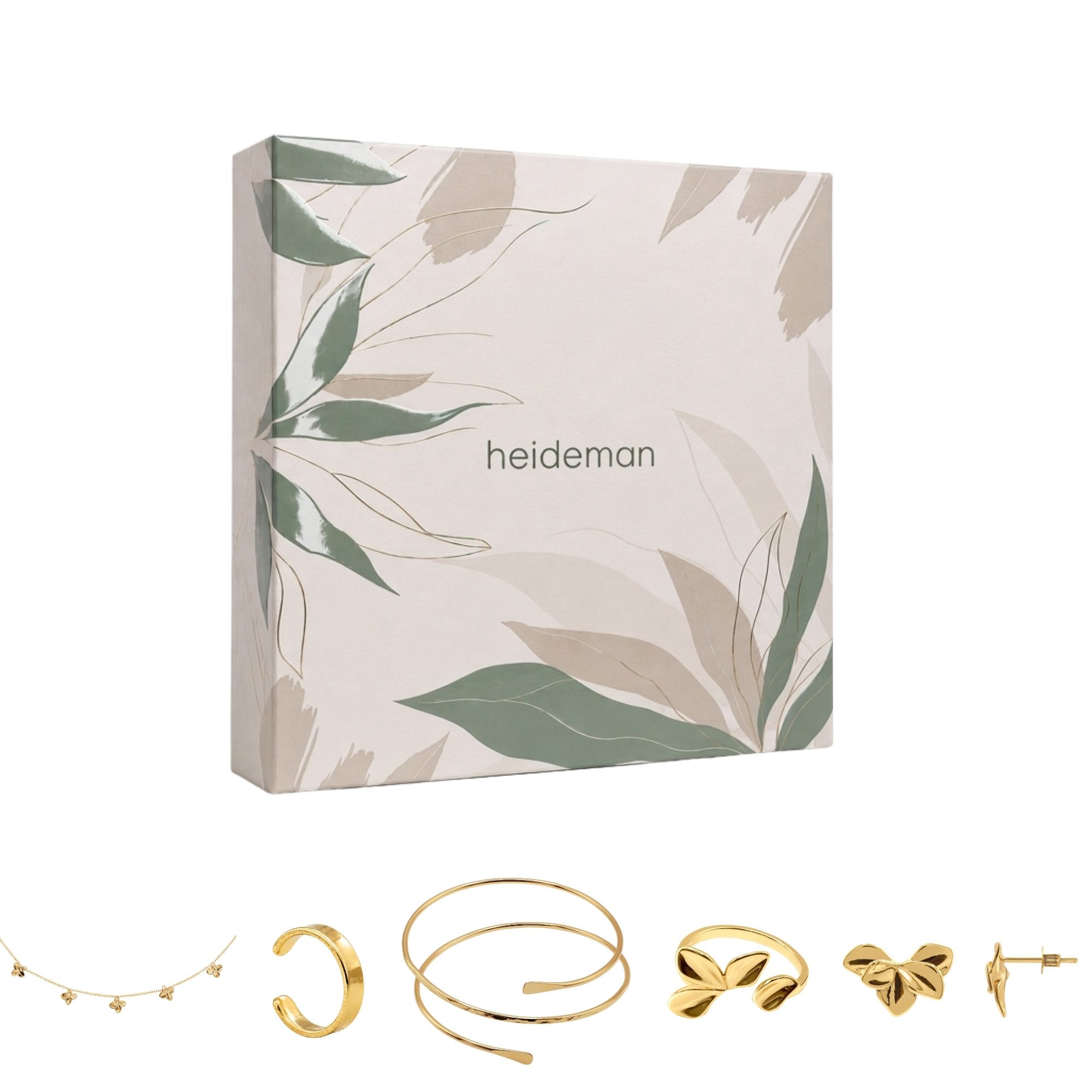 Heideman Schmuck-Adventskalender Summerbox Paris silberfarben, Schmuckset mehrteilig Schmuck für Frauen - 5 Schmuckstücke