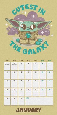 Star Wars Wandkalender The Mandalorian Kalender 2024 GROGU Baby Yoda