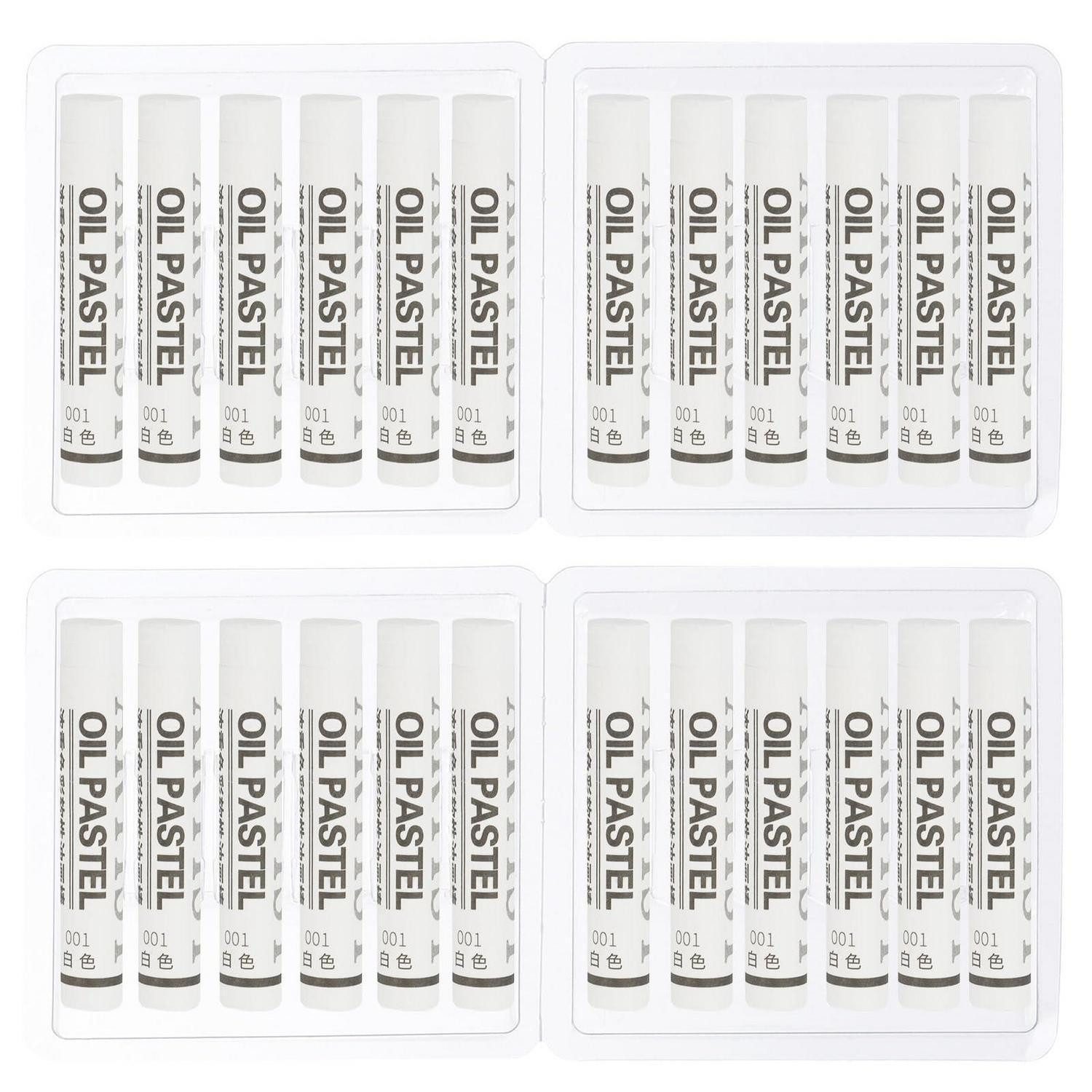 LuxusKollektion Wachsmalstift Ölpastelle 24er Set Weiß