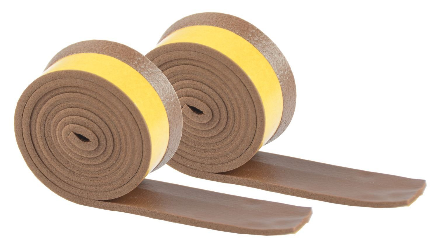 BURI Dichtlippe Türdichtung 2x ca.99cm braun selbstklebend Dichtung Zugluftstopper Dic, L: 99 cm
