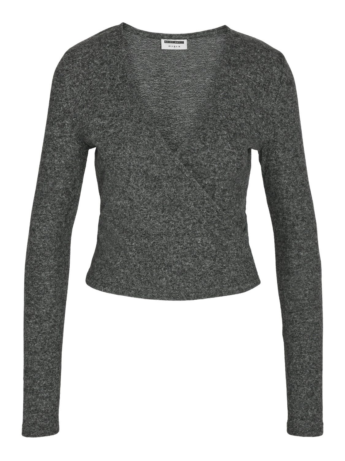 Noisy may Shirttop V-Neck Wrap Langarm günstig online kaufen