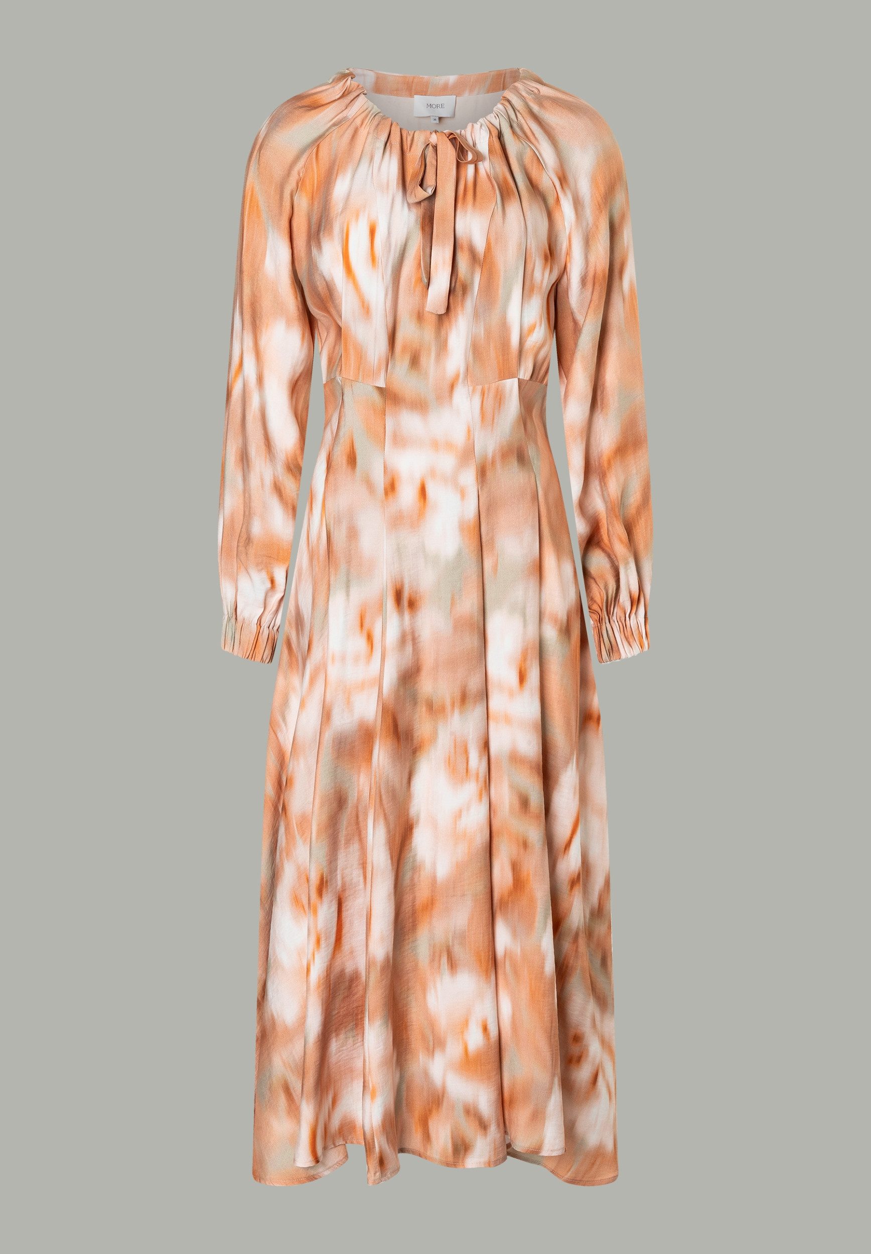 MORE&MORE Chiffonkleid Blurry Rose Print Dr