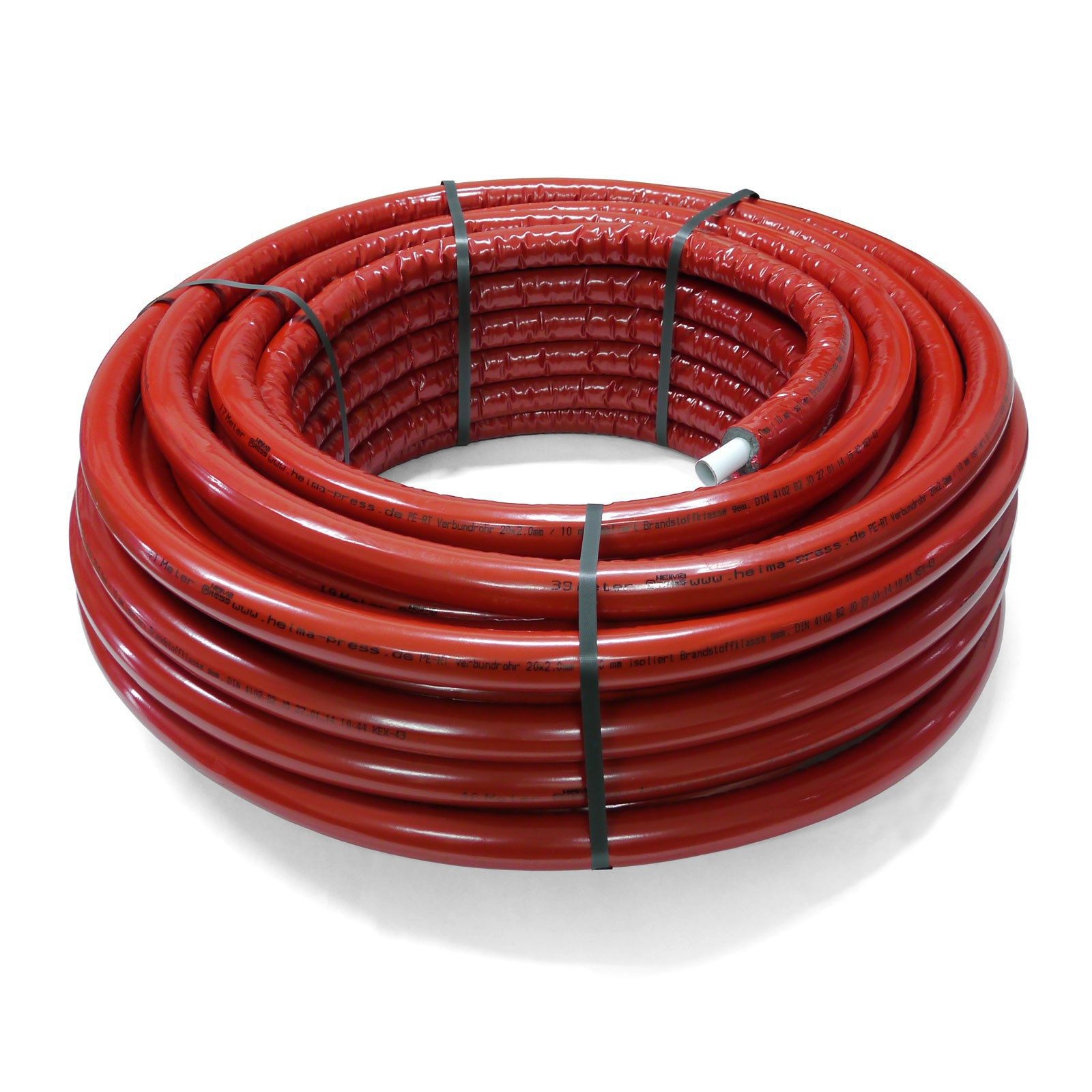 PipeTec Deutschland Alu-Verbundrohr Aluverbundrohr 16x2 / 6 mm rot 50m Mehrschichtverbundrohr