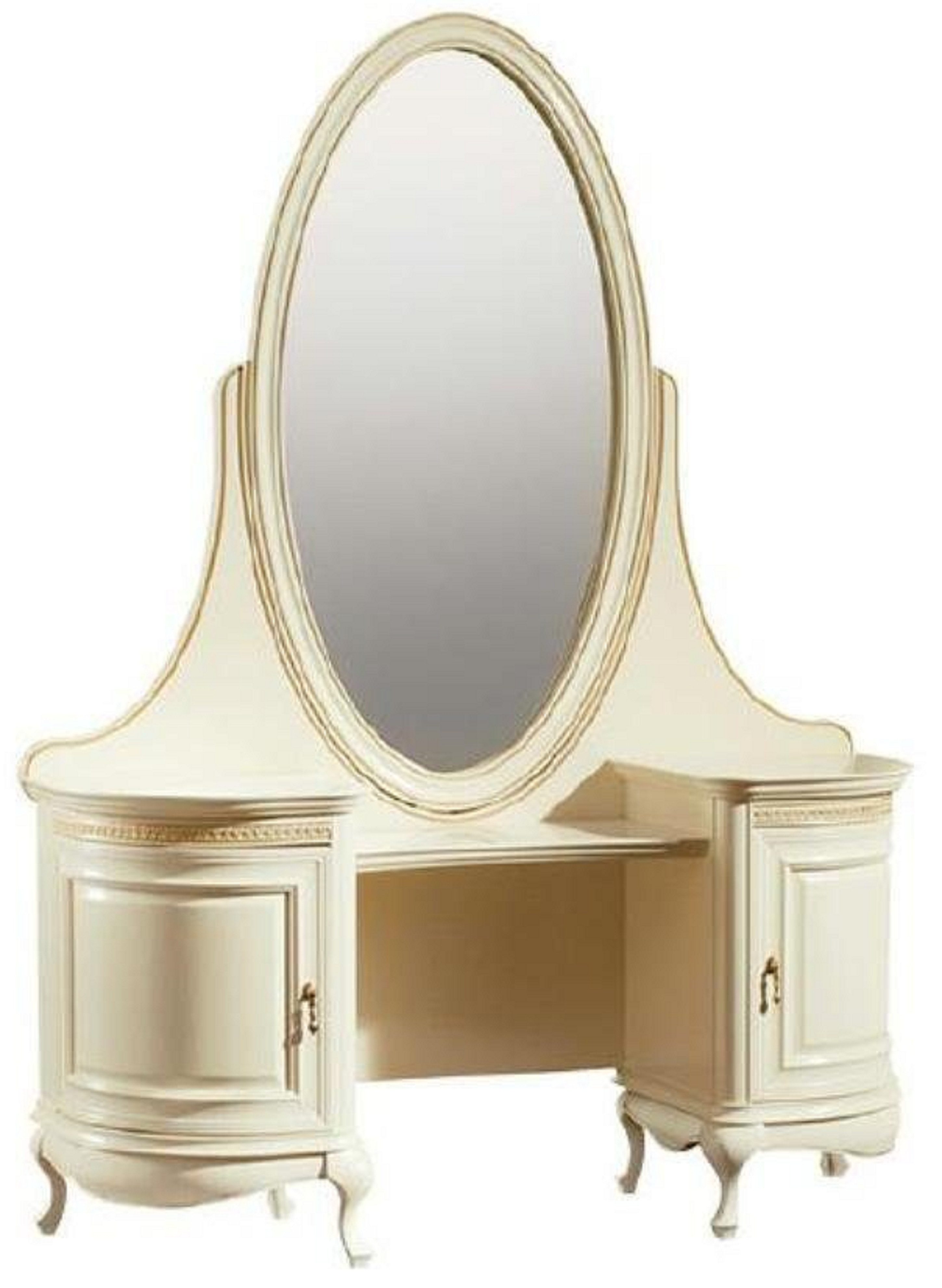 JVmoebel Schminktisch Eleganter Schminkspiegel mit Holzrahmen und klassischem Design (Schminktisch), Made in Europa