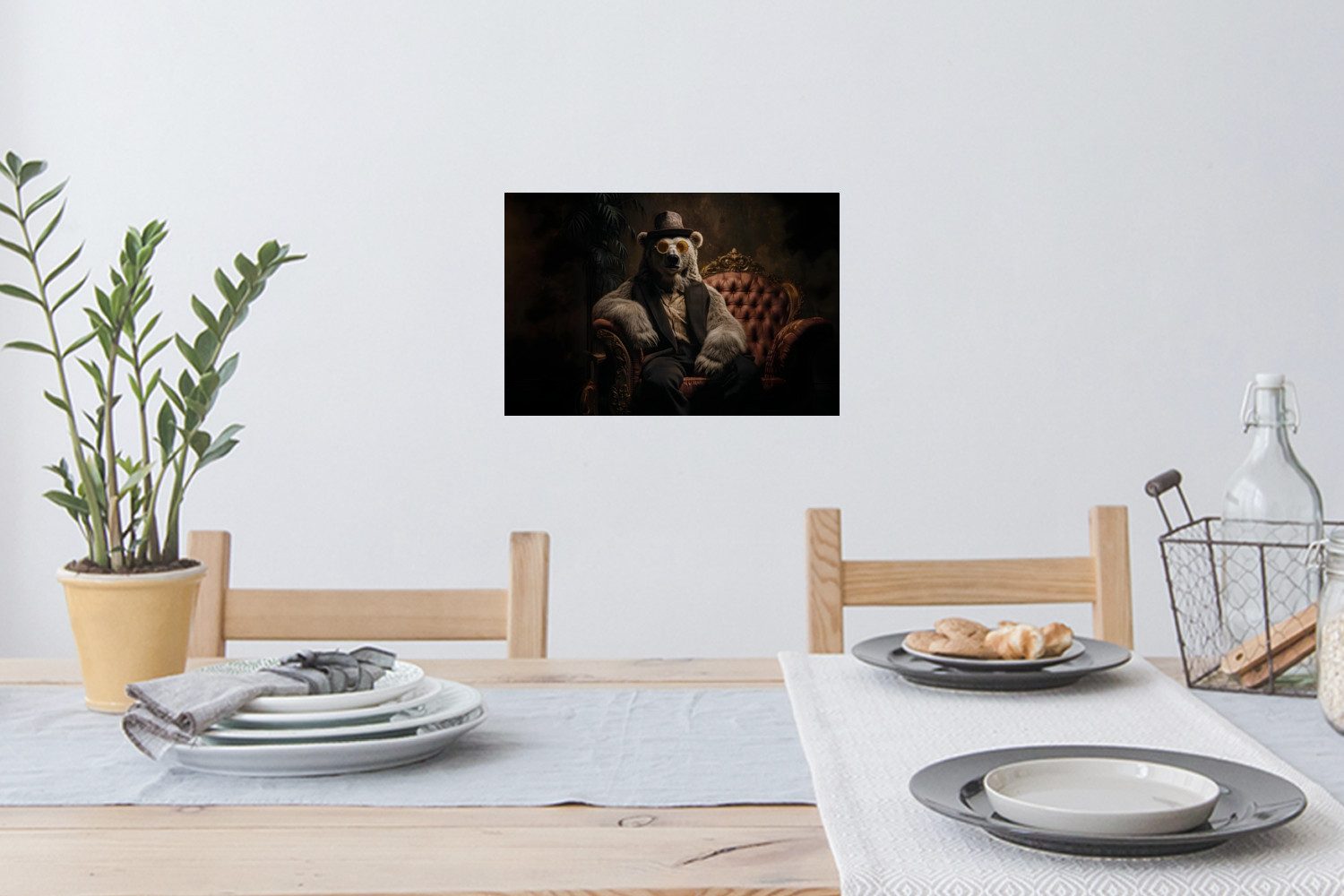MuchoWow Wandsticker Eisbär - Hut - günstig online kaufen