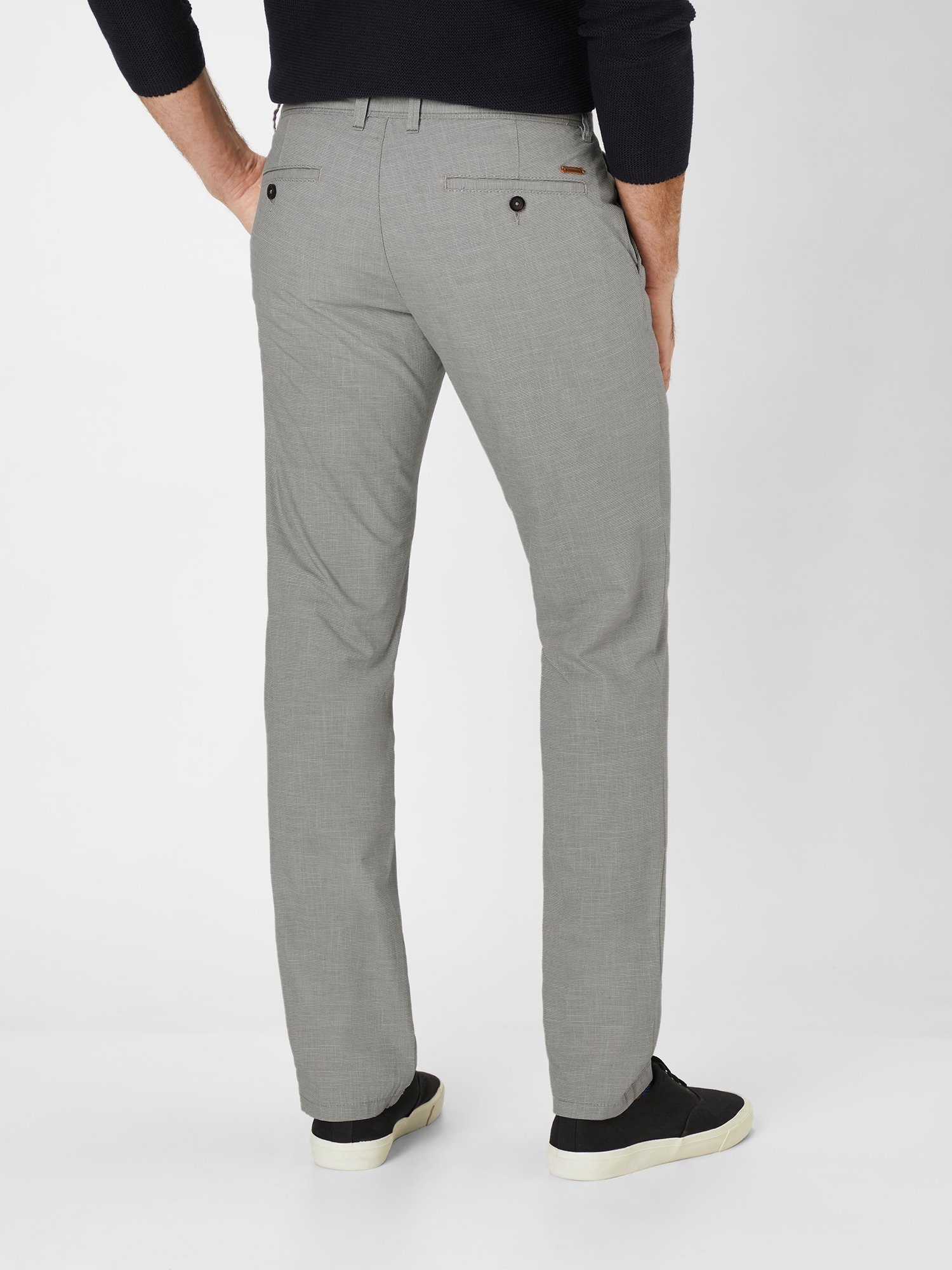 Chinohose Stretch grey Slim-Fit Redpoint mit Leichte Jasper Chinohose