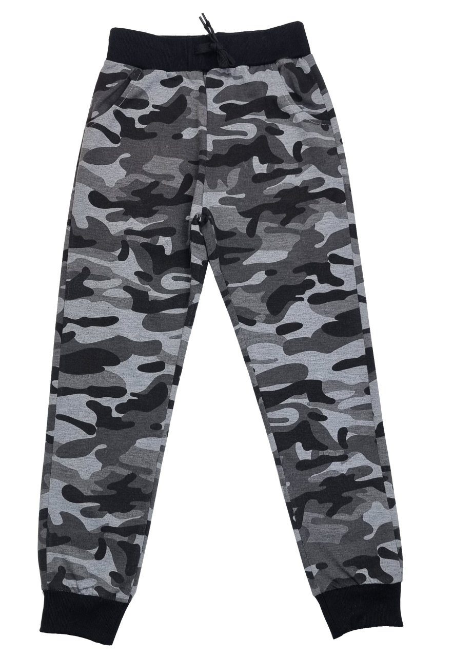 Fashion Boy Jogginghose Freizeithose, Jogginghose, Tarnhose, Camouflage Grau Camouflage