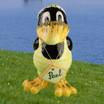 Tangoo Gartenfigur Tangoo Keramik Rabe Paul im gelben Badeanzug, (Stück)