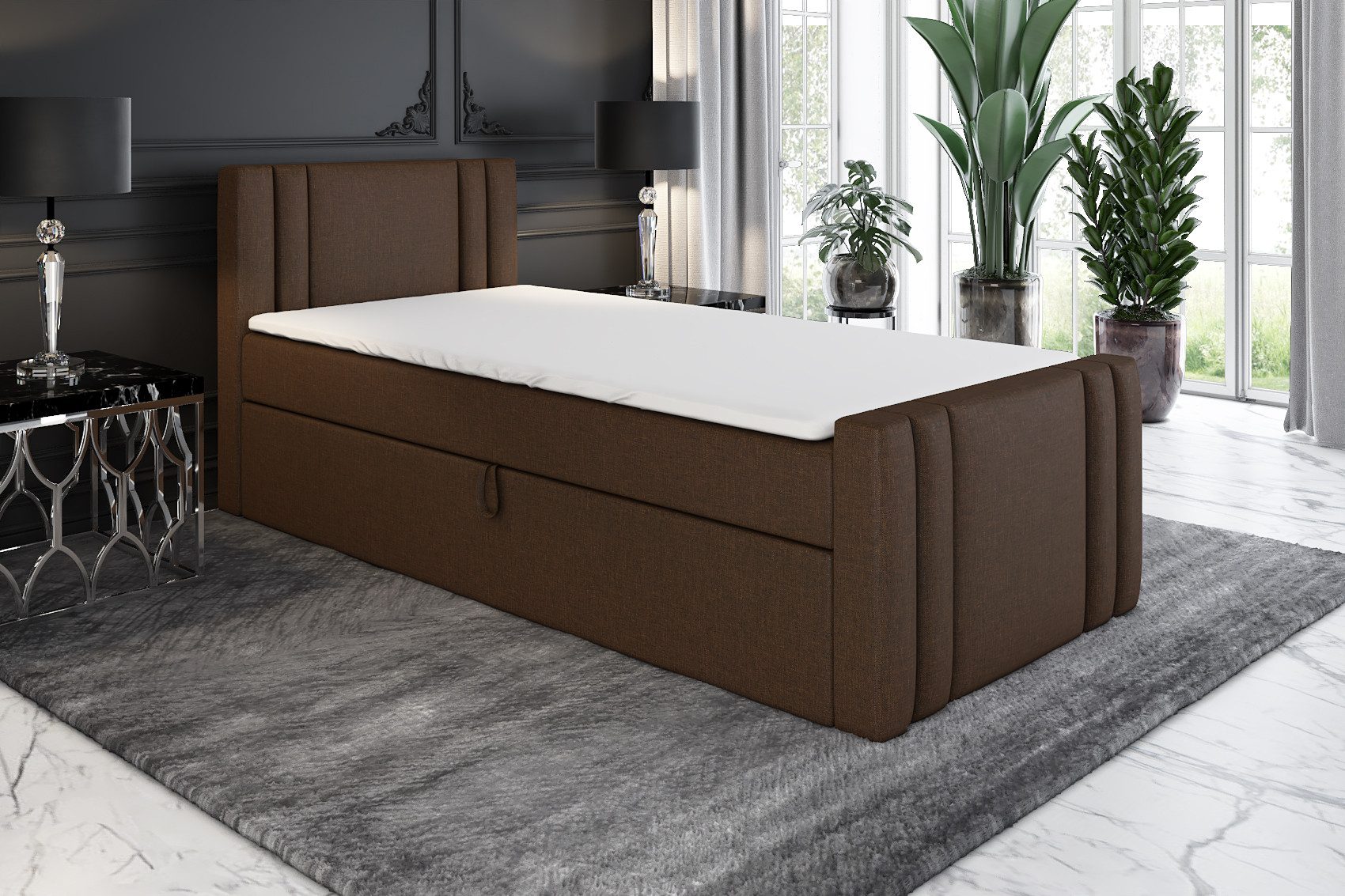 A&J MöbelLand GmbH Boxspringbett Einzelbett KLAUS günstig online kaufen