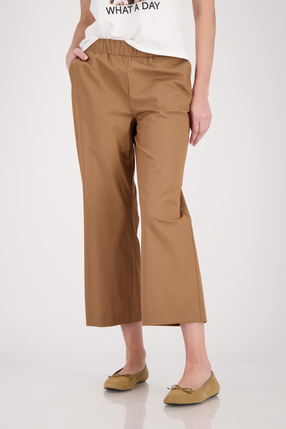 Monari Culotte Hose Sarah s Basic Cotton Regular fit mit elastischem Bund