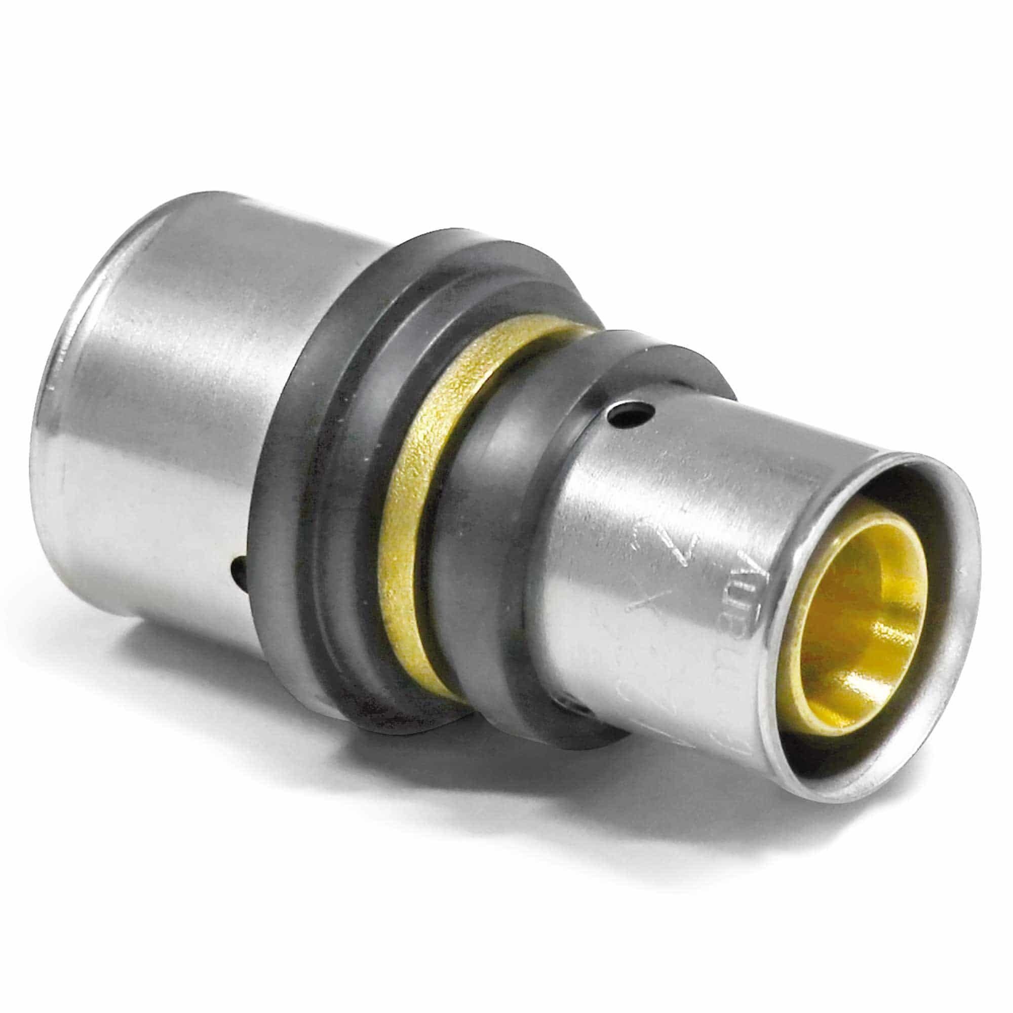 PipeTec Deutschland Pressfitting, Pipetec Press- Kupplung reduziert für Alu-Verbundrohr