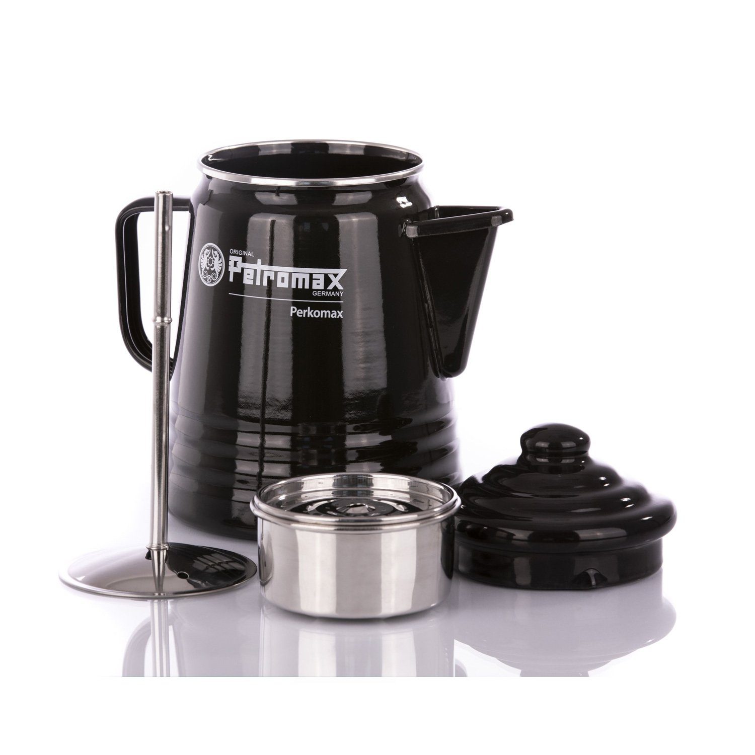 Perkolator Perkolator Petromax Kocher Kaffee schwarz, Kanne 1.3l Kaffeekanne 1,3l Tee Petromax per-9-s