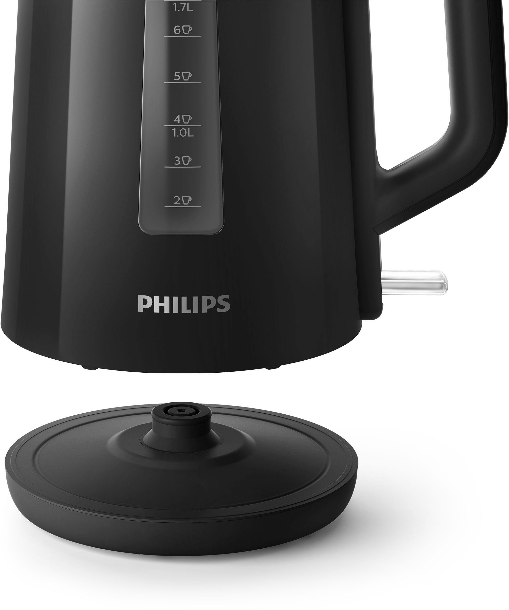 2200 Wasserkocher Philips W, schwarz Series HD9318/20, 3000 l, 1,7