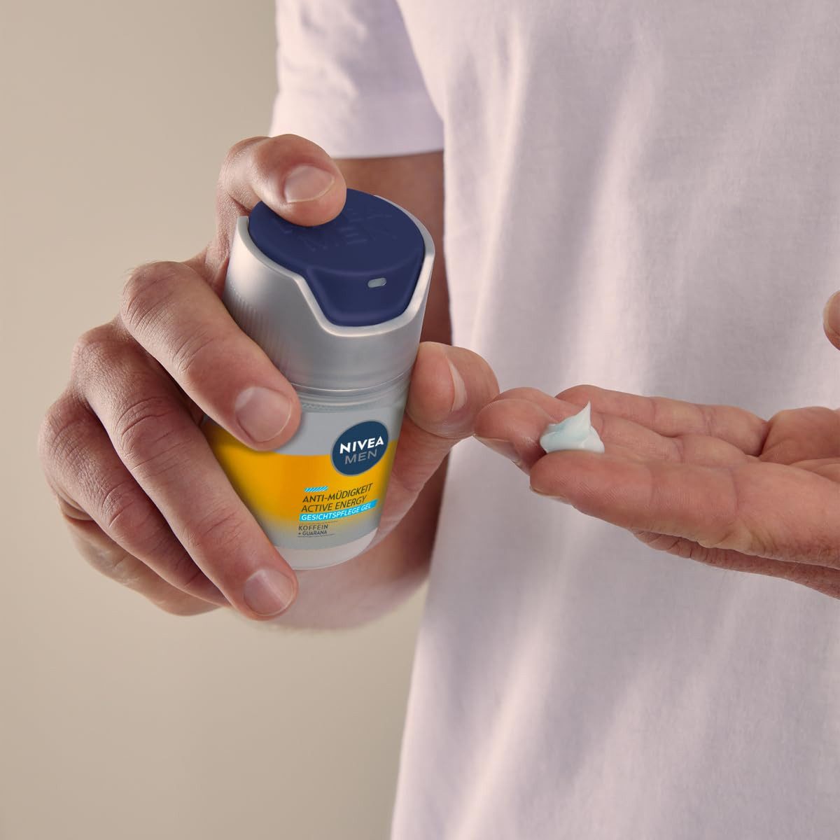 Nivea Gesichtsgel NIVEA MEN Active Energy Gesichtspflege Gel (50 ml), 1-tlg., Anti-Müdigkeit