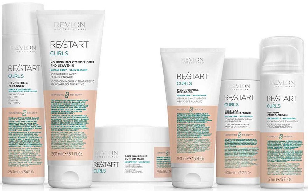 REVLON PROFESSIONAL Haarmaske Re/Start CURLS Nourishing Mask 500 ml, Lang anhaltende Frizz-Kontrolle, pflegt welliges bis lockiges Haar.