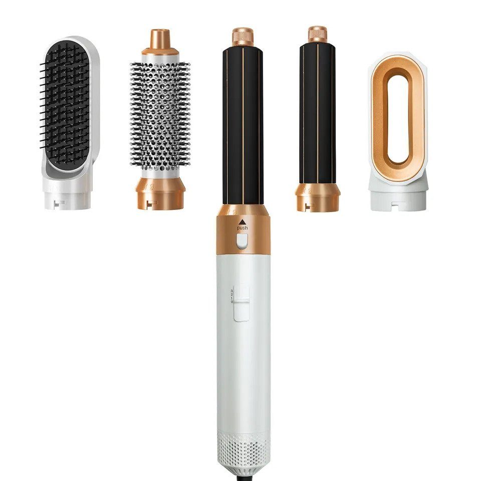 GLATO Haarbürste Haarstyler, Airstyler, Lockenstab, Haartrockner 5 in 1, Haarstyling, Hochwertige Verarbeitung, Damengeschenk