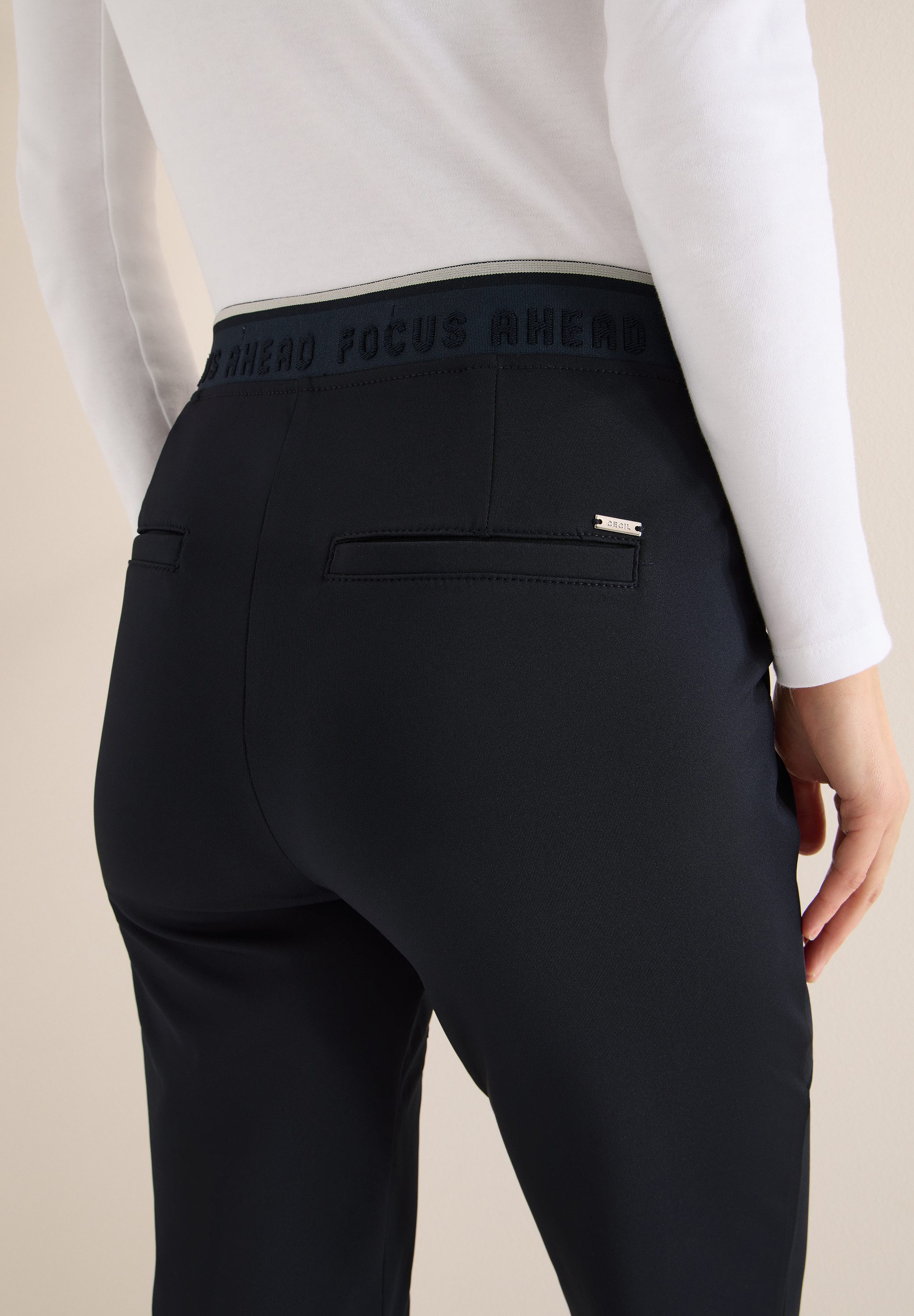 CECIL Stoffhose Style Tracey mit Stretch und elastischem Bund
