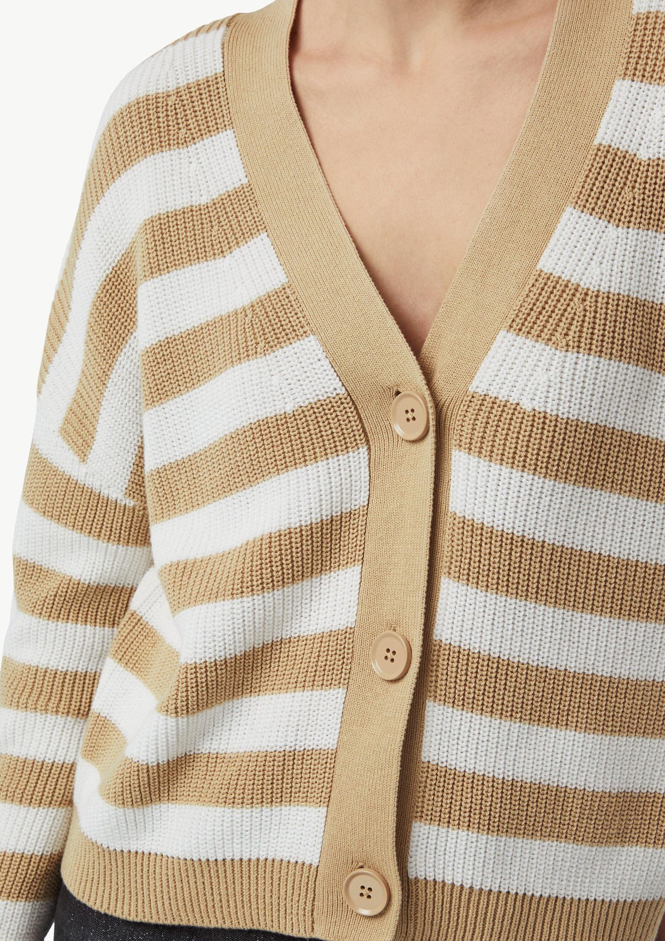 comma Cardigan Strickjacke Lässige Strickjacke mit voluminösen Ärmeln