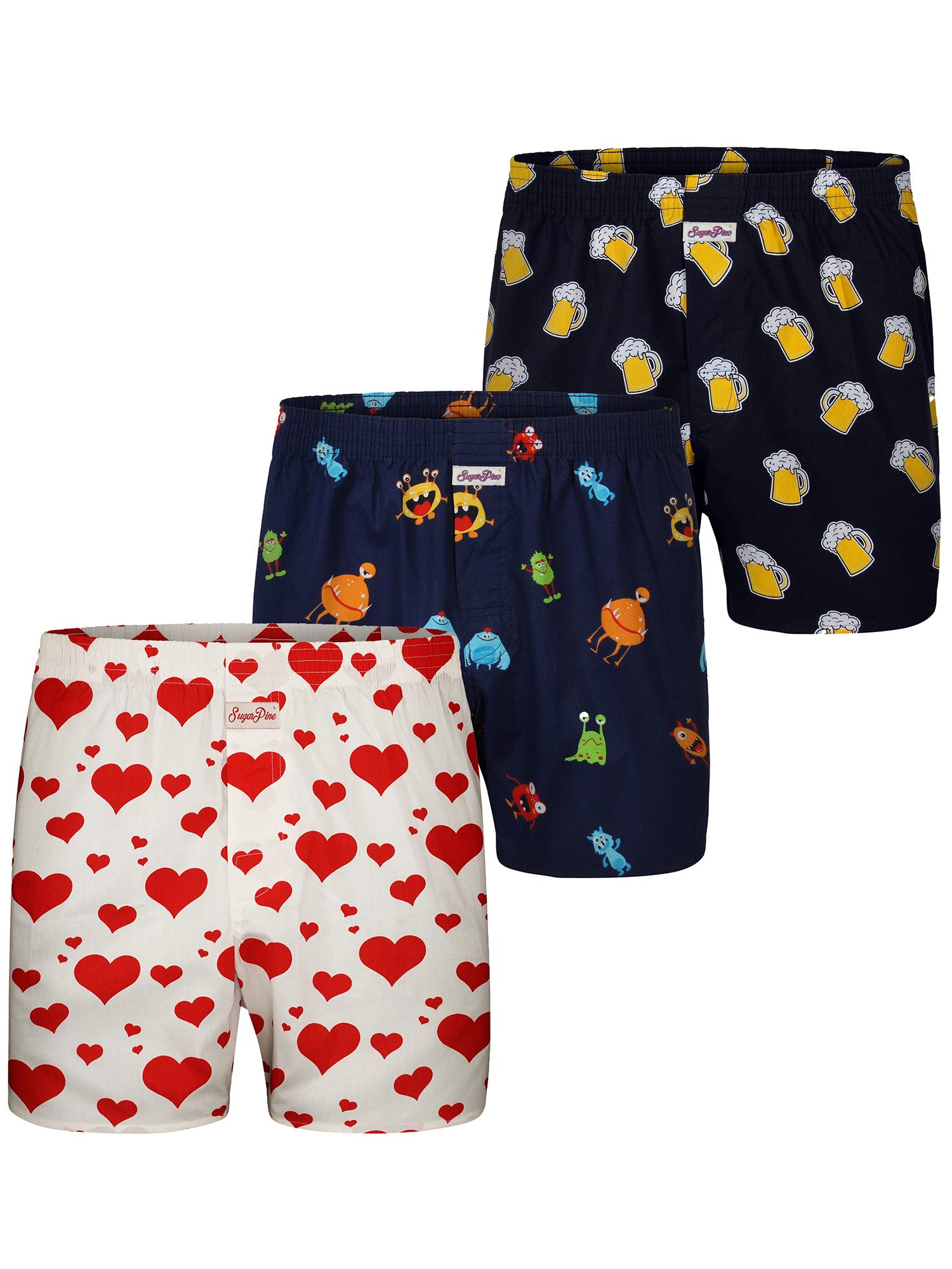 Sugar Pine Boxer Webboxershorts weit Motive günstig online kaufen