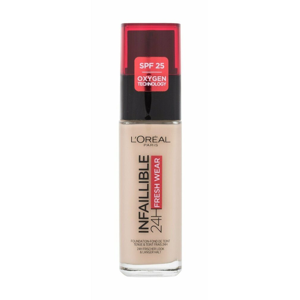L'Oreal Deutschland Foundation Make-up Infaillible 24h fresh wear 15 porcelain, LSF 25, 30 ml