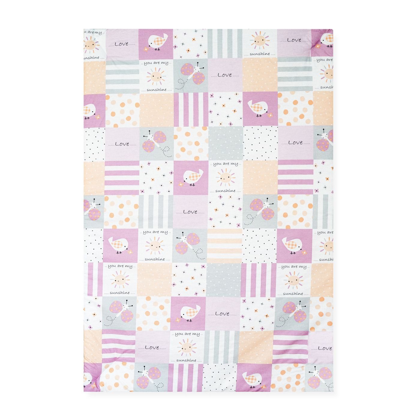 Krabbeldecke Patch rose Krabbeldecke 95x135, Julius Zöllner, Krabbeldecke