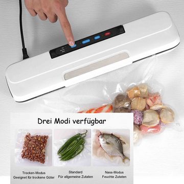 KÜLER Vakuumierer Vakuumverpackungsmaschine,Versiegler, nass und trocken,vollautomatisch, 80,00W, Enthält 10 kostenlose Vakuumbeutel