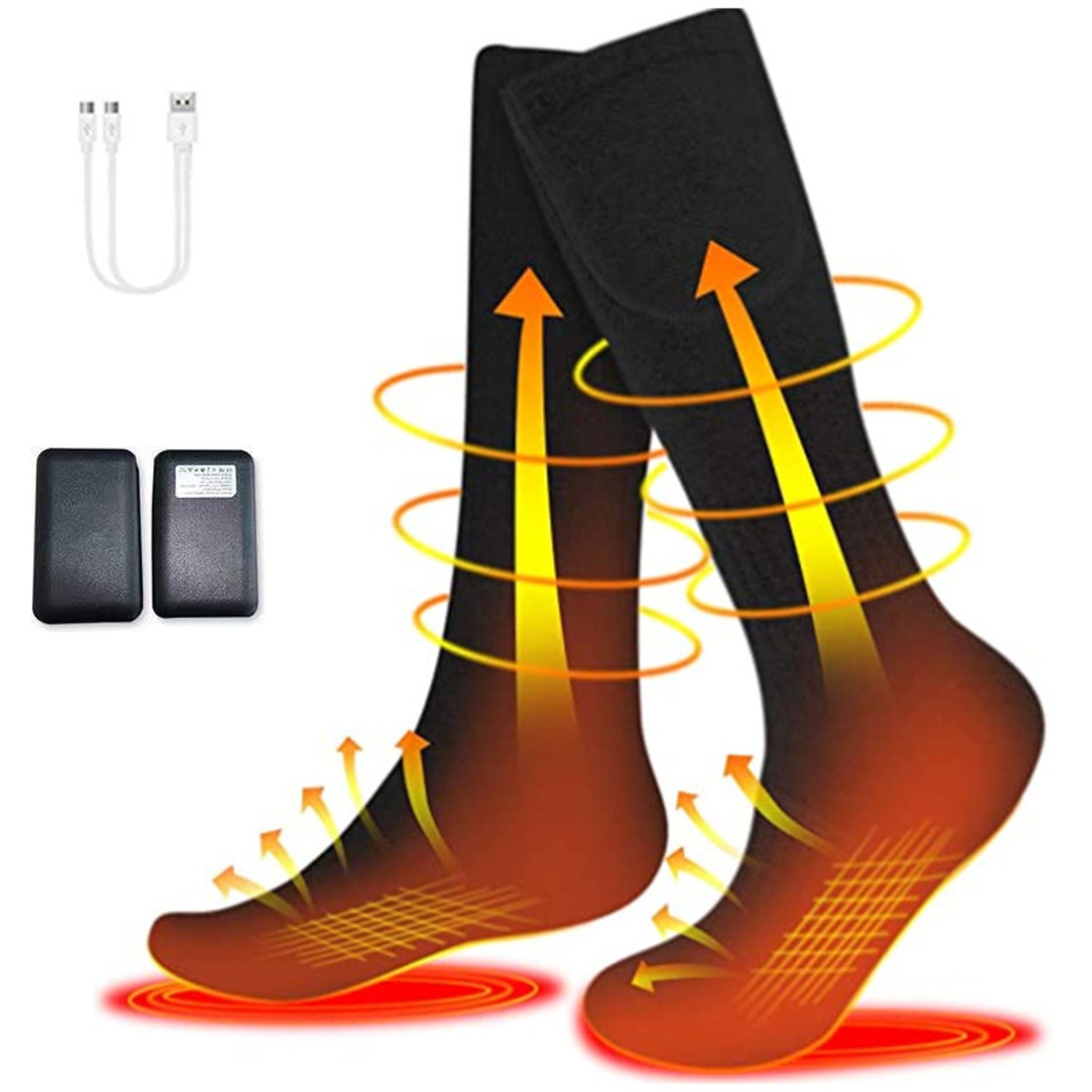 Viellan Funktionssocken Elektrisch beheizte Носки,Thermo-Socken,Strümpfe,USB-Aufladung
