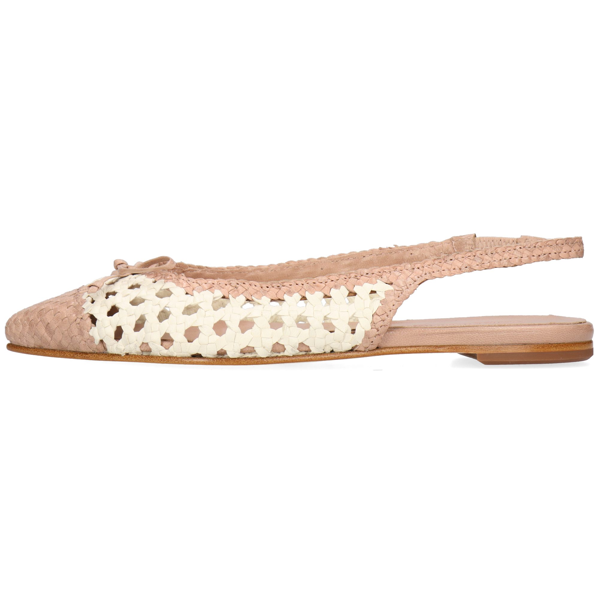 Melvin & Hamilton Fiora 5 Leder-Ballerinas für Damen Ballerina Flache Absätze, Echtes Leder, Von Hand geflochten