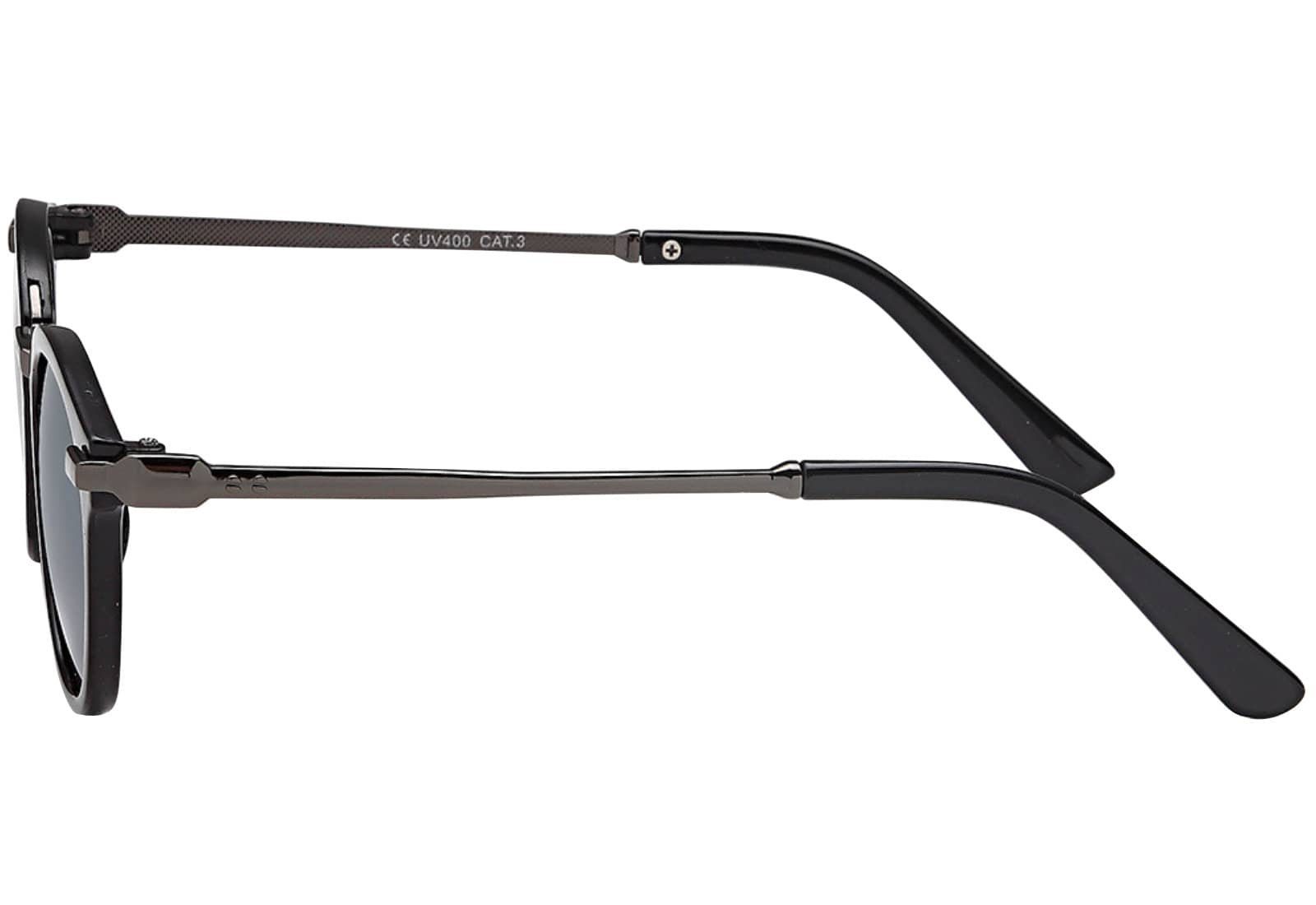 Retrosonnenbrille Eyewear schwarzen Schwarz Sonnenbrille Metallrahmen BEZLIT Linsen Anthrazit (1-St) Desginer mit