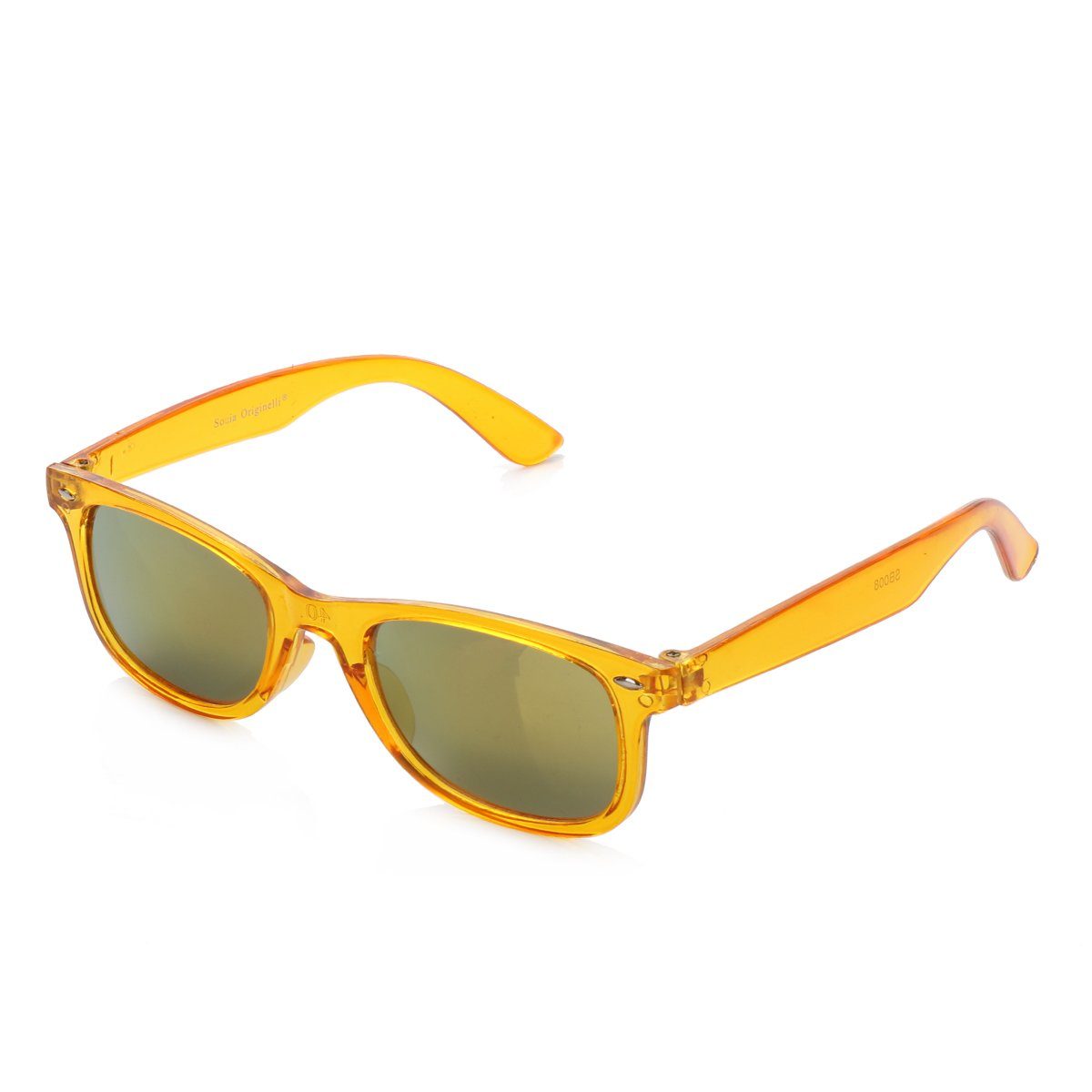 Verspiegelt Originelli "Kids gelb Kinder Brille Sonnenbrille Style" Transparent Sonnenbrille Onesize Sonia