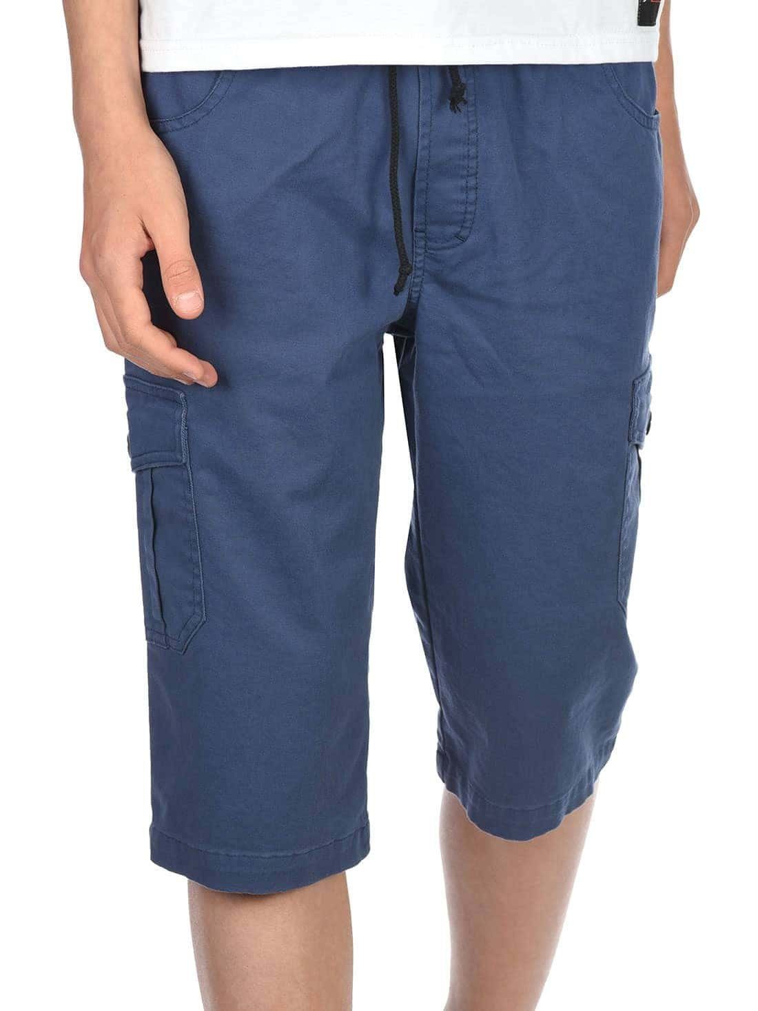 BEZLIT Bermudas Jungen Cargo mit Blau Bund (1-tlg) elastischem Shorts Kinder