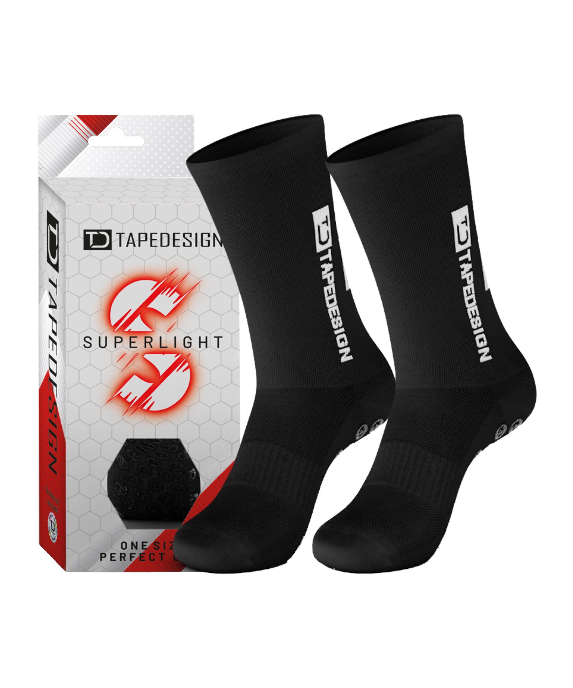 Tapedesign Sportsocken Gripsocks Superlight Socken default schwarz