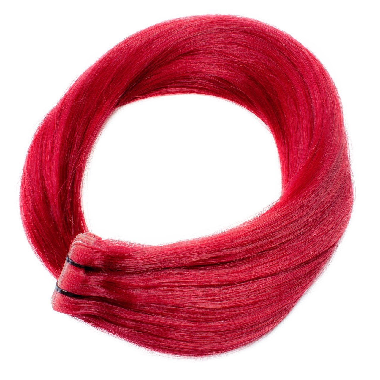 Premium Rot-Intensiv Tape Echthaar-Extension Invisible 40cm Extensions hair2heart - #0/44