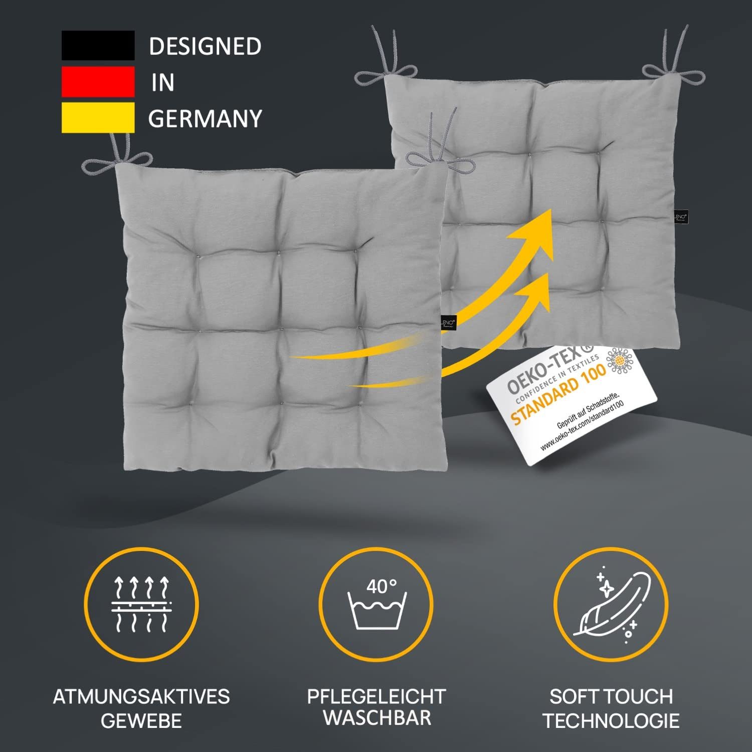 LILENO HOME Stuhlkissen Sitzkissen für Gartenstuhl, günstig online kaufen