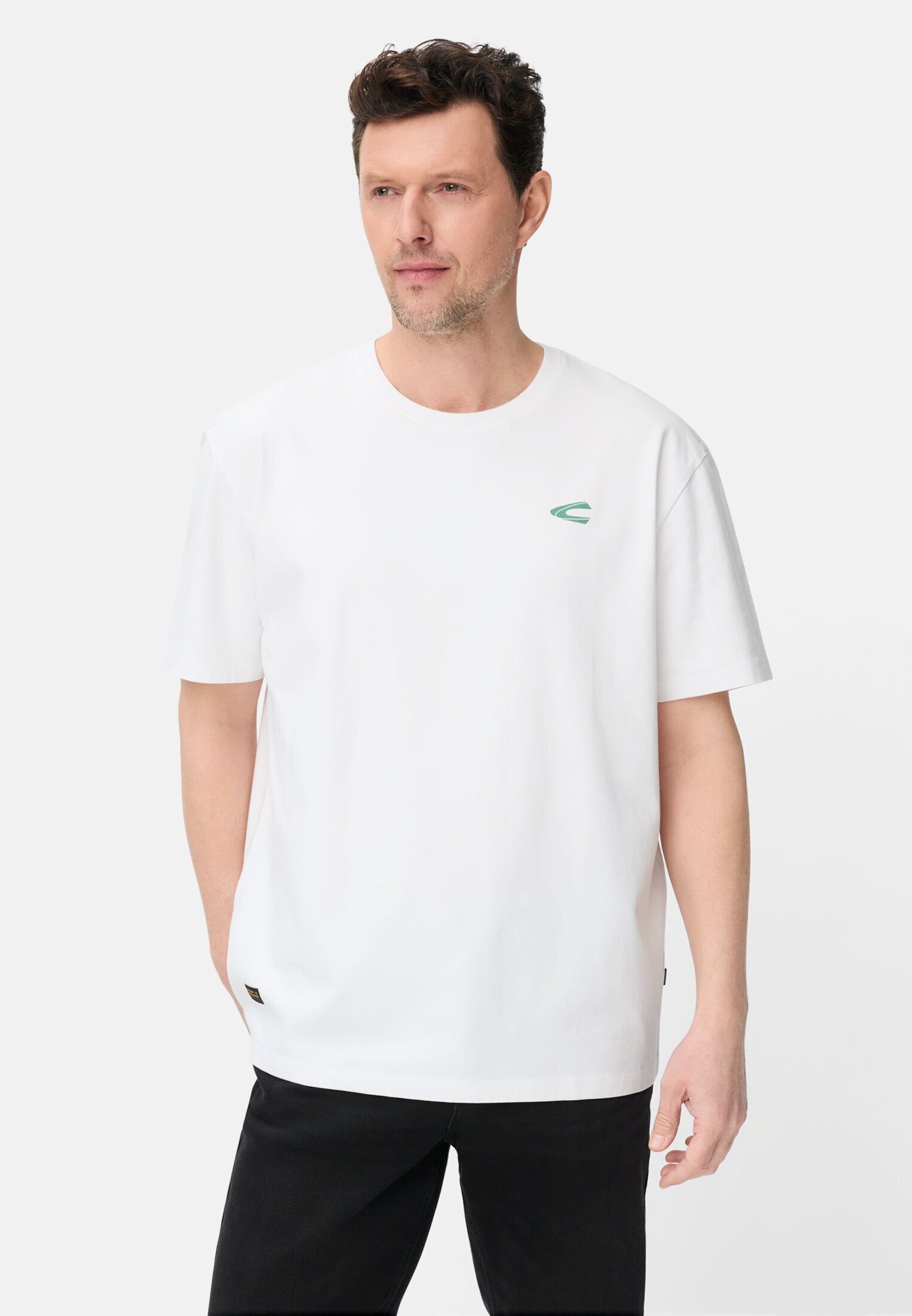T-Shirt mit Rückenprint Kurzarm