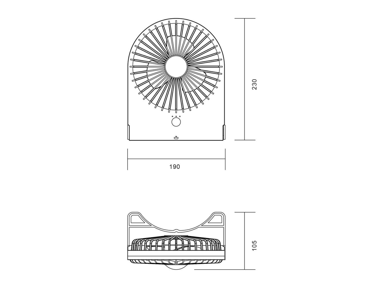 Design Raum-Lüfter Winderzeuger 2er Windmaschine SET Tischventilator, Weiß Zimmer-Ventilator Setpoint