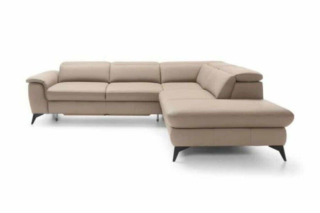 Couchen Leder Polster Couch Weiß Sofa Wohnlandschaft Ecksofa Ecksofa, JVmoebel Sofa