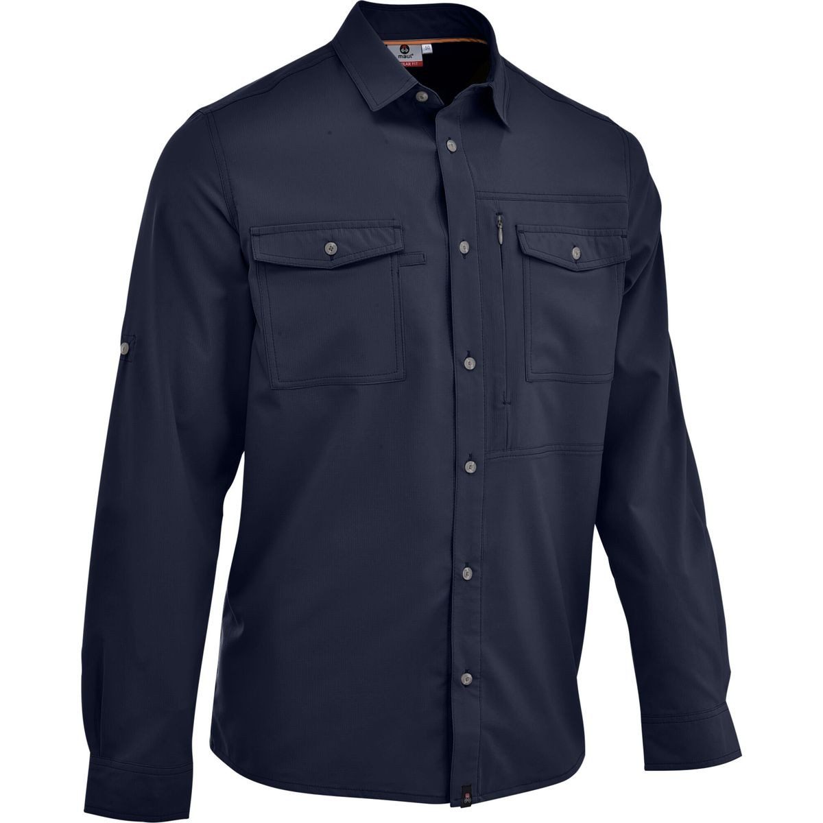Maul Sport® Outdoorbluse Andaluz UV50 - 1/1 Hemd Uni, Elastisch Vielseitiges, elastisches Herrenhemd mit UV-Schutz, ideal für