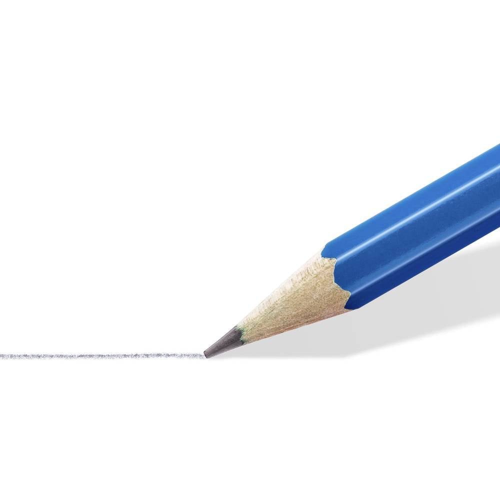 STAEDTLER Bleistift Mars 100 Zeichenbleistift, 6 Zeichenbleistifte, 1 Radierer 61 100 C6, mit Radierer, mit Spitzer