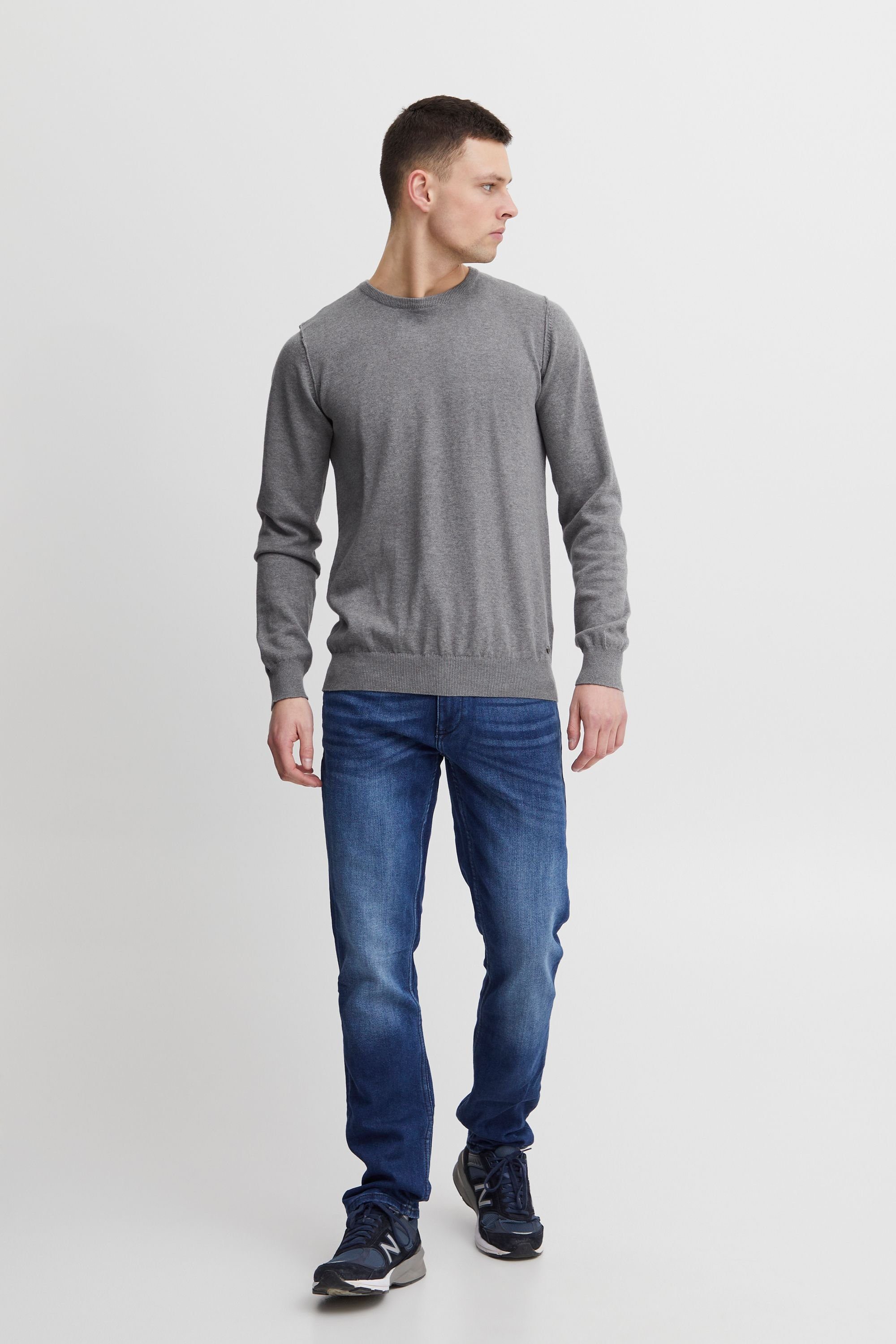 Blend Strickpullover BHNolen Stilvoller Feinstrick-Pullover mit Rundhalsausschnitt