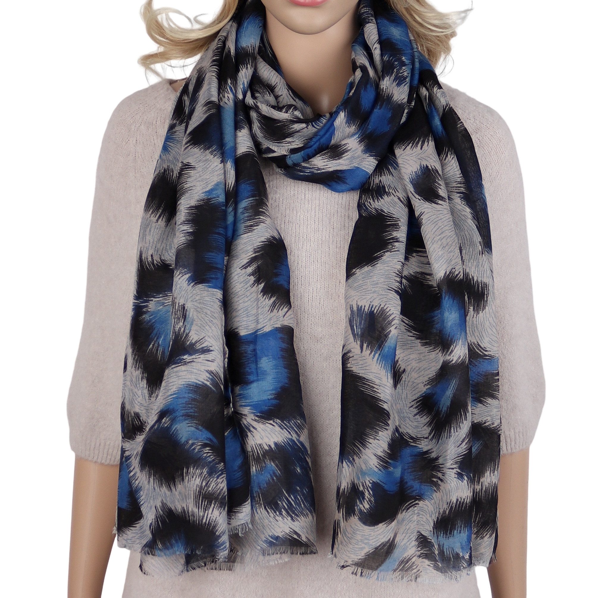 MIRROSI Modeschal Damen Schal Animal Print – leichter Viskose Schal mit Leo-Muster, (Neue Kollektion Herbst/Winter 2026), modischer Ganzjahresschal