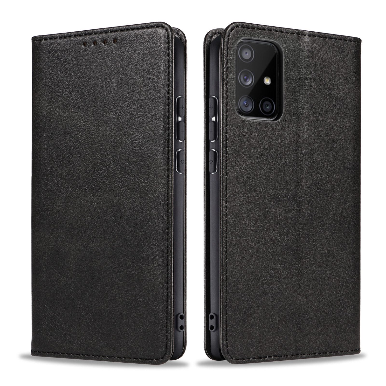 Tec-Expert Handyhülle Tasche Hülle für Samsung Galaxy A51 6.5 Zoll, 6.5", Cover Klapphülle Case mit Kartenfach Fliphülle aufstellbar