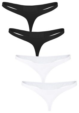 Fabio Farini String Männer Unterhosen - Herren Tanga (4-St) im sportlich knappen Look