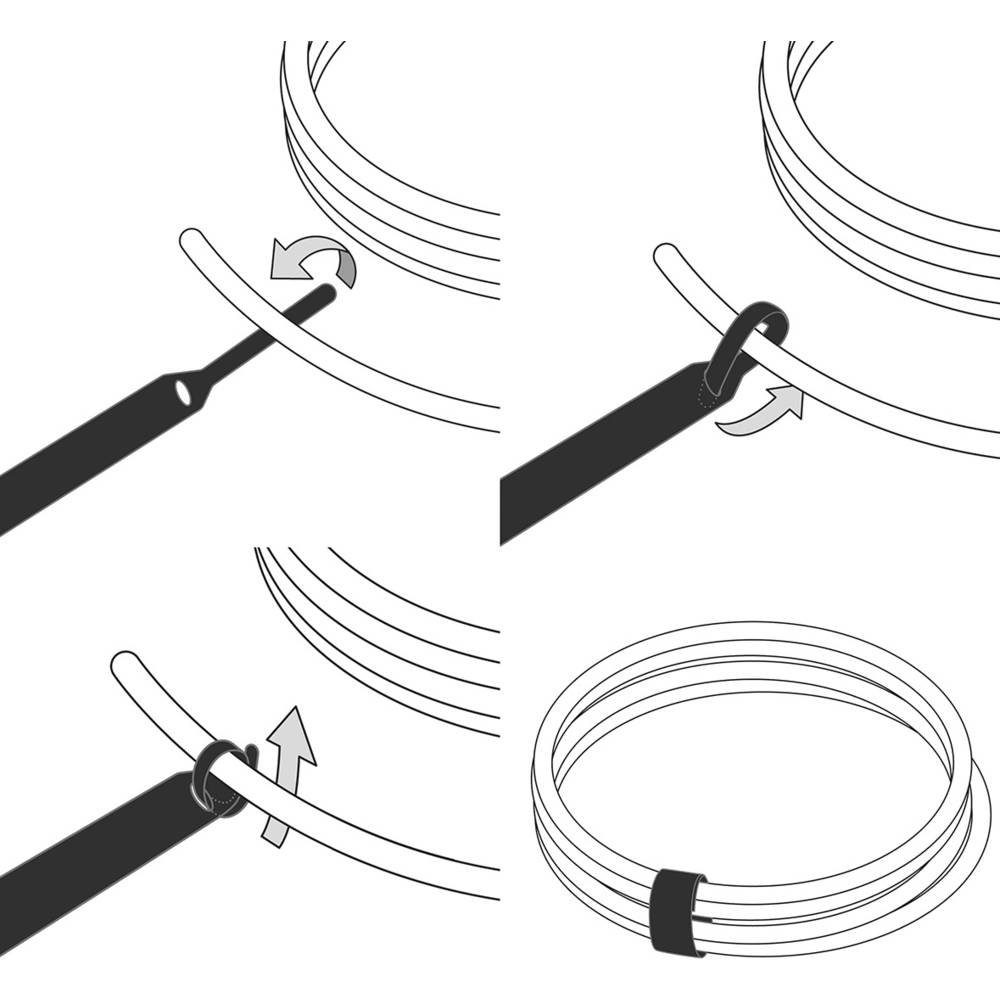 NAME Netzwerkschrank LABEL-THE-CABLE Klettkabelbinder, Klettverschluss NO