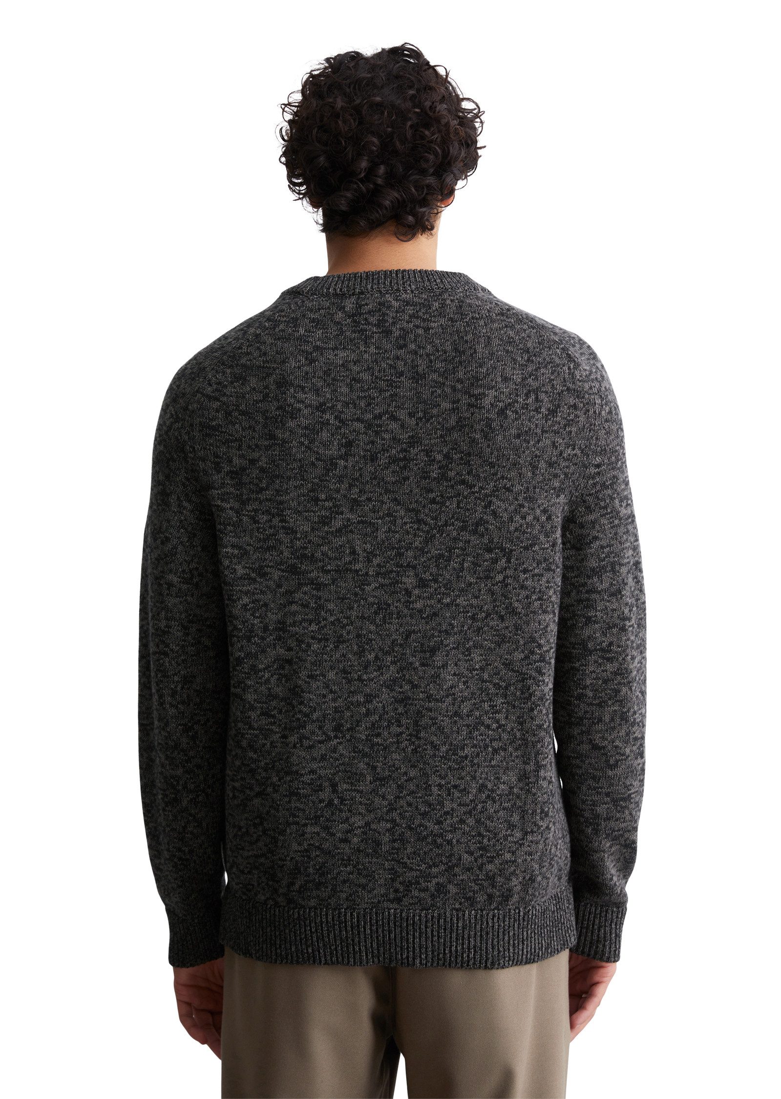 Marc O'Polo DENIM Rundhalspullover lebendiger Bicolor-Effekt günstig online kaufen