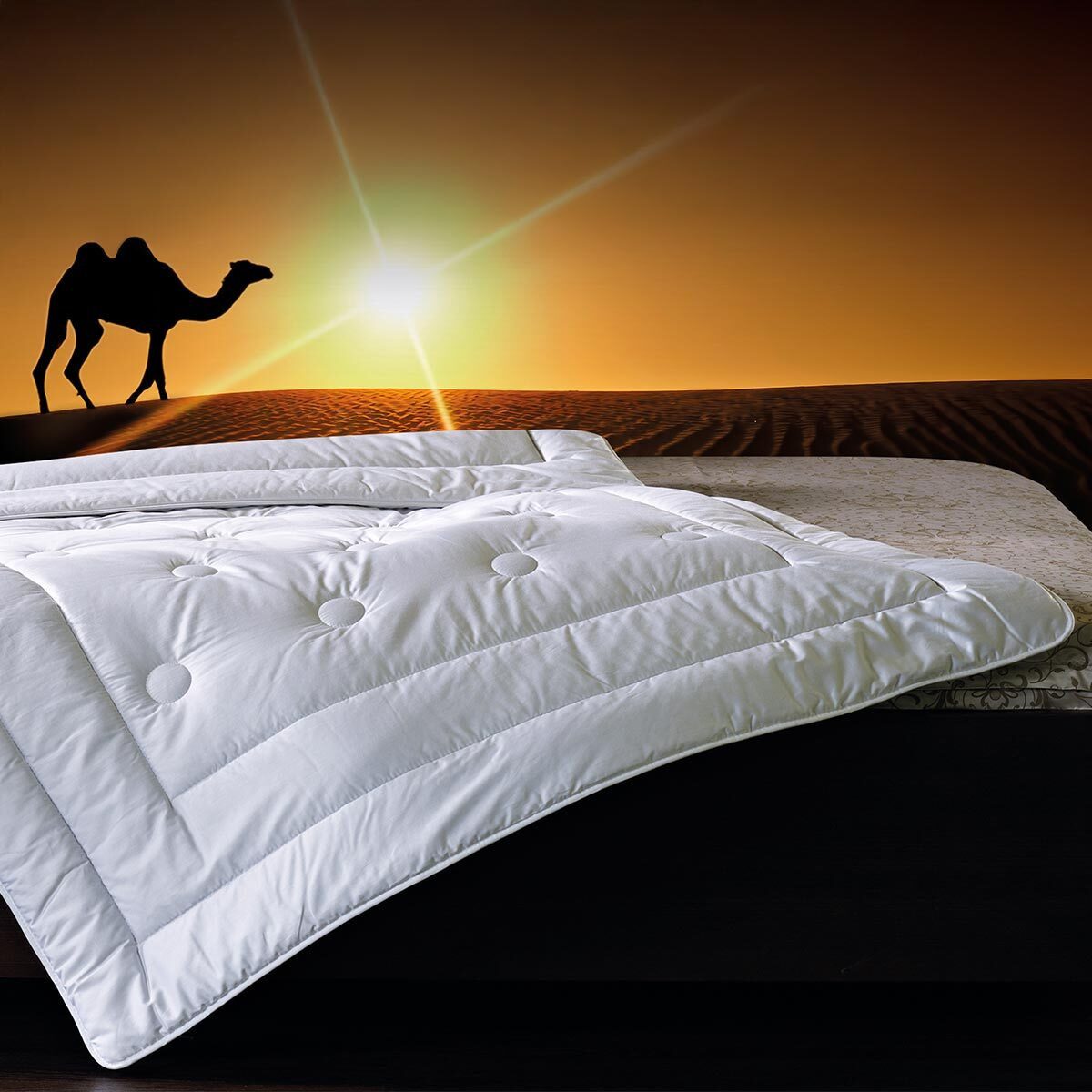 billerbeck Naturhaarbettdecke, Füllung: 100% Kamelhaar, Bezug: 100% Baumwolle