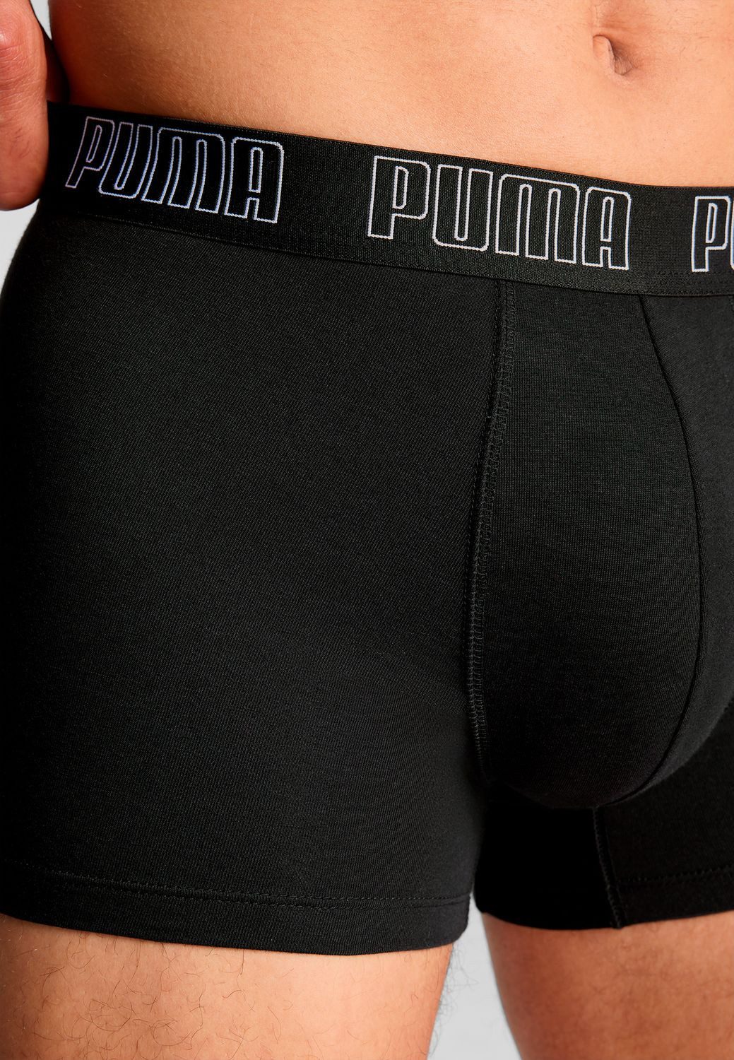 PUMA BODYWEAR Boxershorts Trunks Everyday Comfort Cotton Stretchim 4er Pack (4er Pack) mit Logoschriftzug auf breitem Bund